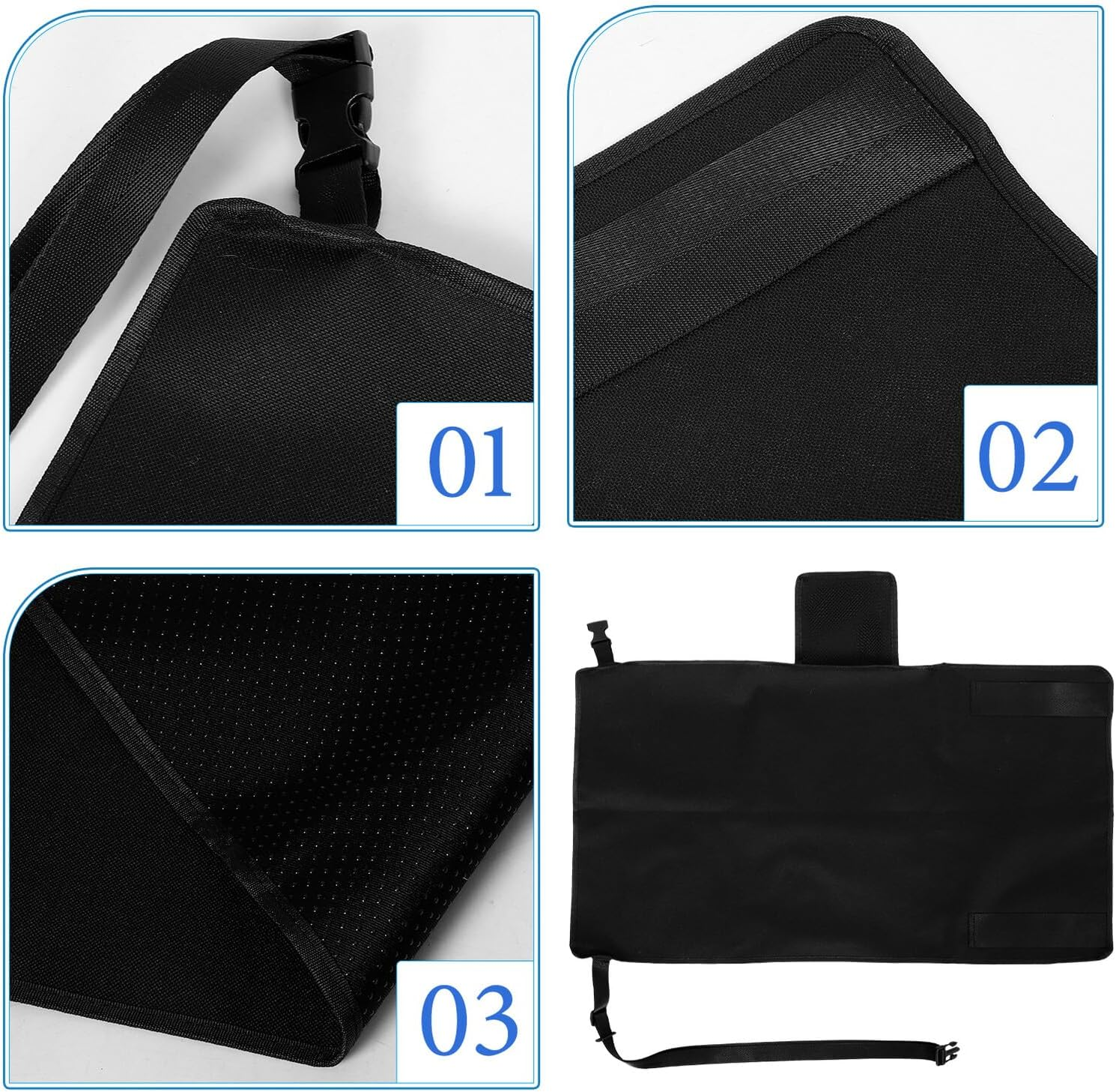 Airplane Seat Extender Bed with Sturdy Straps and Buckles Portable Travel Footrest for Lightweight Car Seat Leg Rest for Comfortable Long Flights image number 4