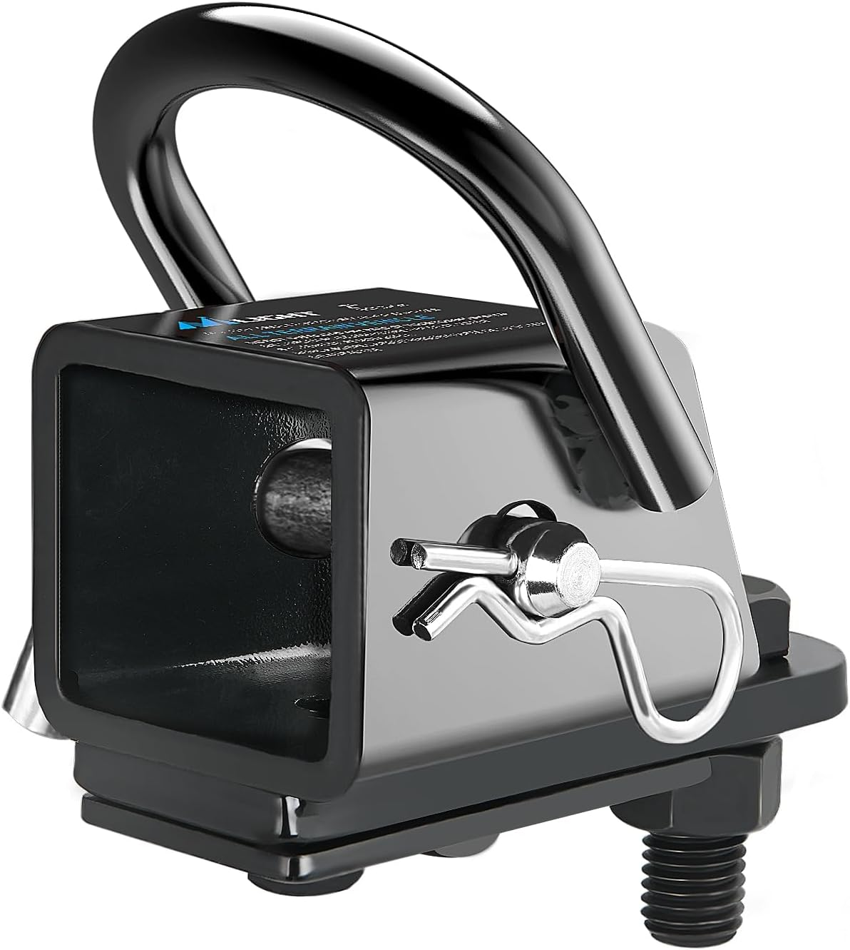 Nilight 2 Inch Rear Trailer Hitch Receiver Kit for ATV UTV Rear Bumper Tow Hook Black Hitch Cover Kit, 2 Years Warranty image number 3