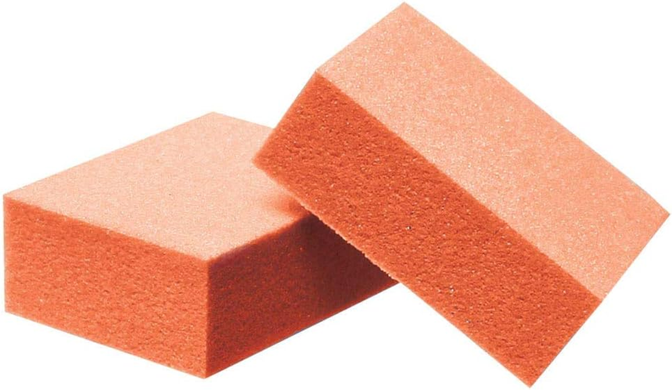 Forpro Mini Buffing Block, Orange, 100/180 Grit, Double-Sided Manicure & Pedicure Nail Buffer, 1.5&rdquo; L X 1&rdquo; W X .5&rdquo; H, 1000Count