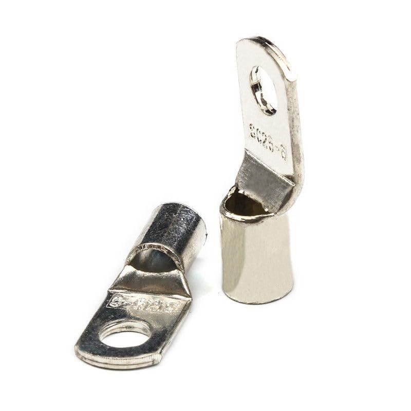 AIMALL 100/220/240Pcs 4WD Cable Lug Ring Battery Copper Tube Connector Kits Terminal Crimper, Silver Tinned Copper, for 4WD, UL Approved