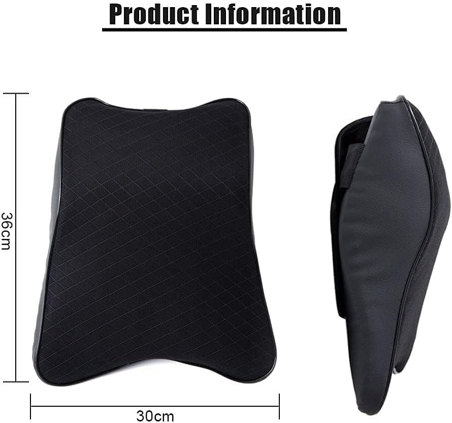 SEAHOME Car Seat Headrest Neck Rest Cushion - Ergonomic Car Neck Pillow Durable 100% Pure Memory Foam Carseat Neck Support - Comfty Car Seat Back Pillows for Neck/Back Pain Relief (Black 2Pcs) image number 3