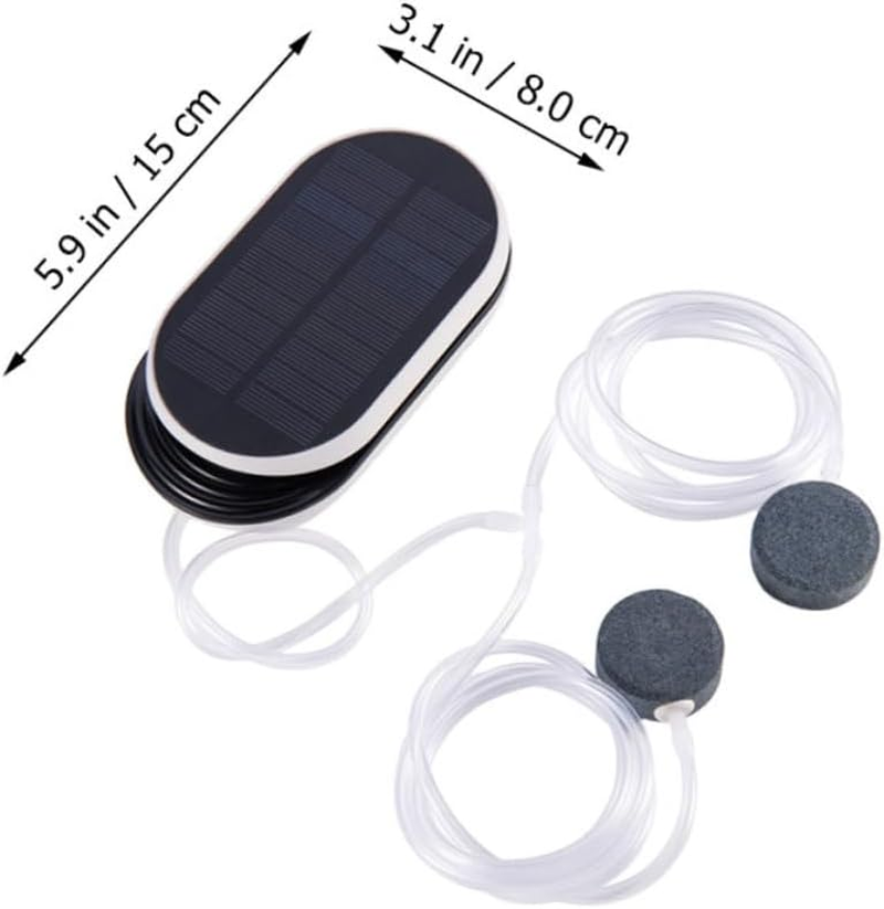 Solar Oxygenation Pump Portable Sun Powered Aerator with Copper Core and Lithium Battery for Outdoor Ponds Fish Tanks and Garden Water Oxygenation image number 6