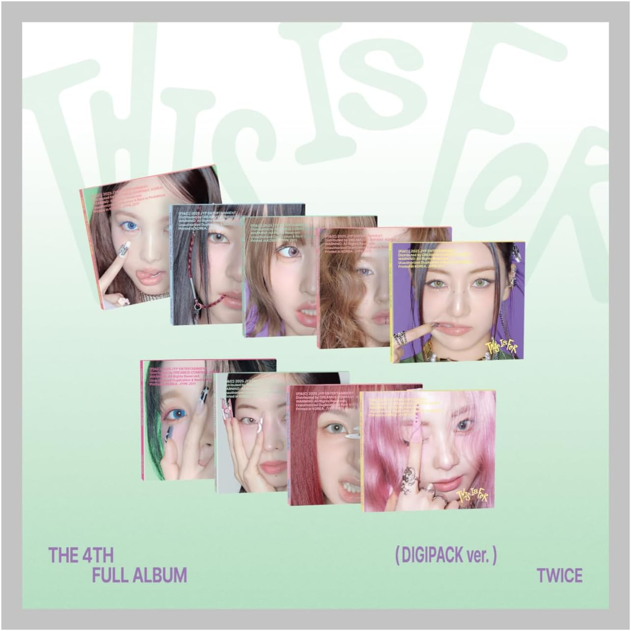 TWICE THIS IS for 4Th Album Digipack Random Version Cd+36P Photobook+1P Folded Poster on Pack+1P Photocard+1Ea Sticker+Tracking Sealed image number 1