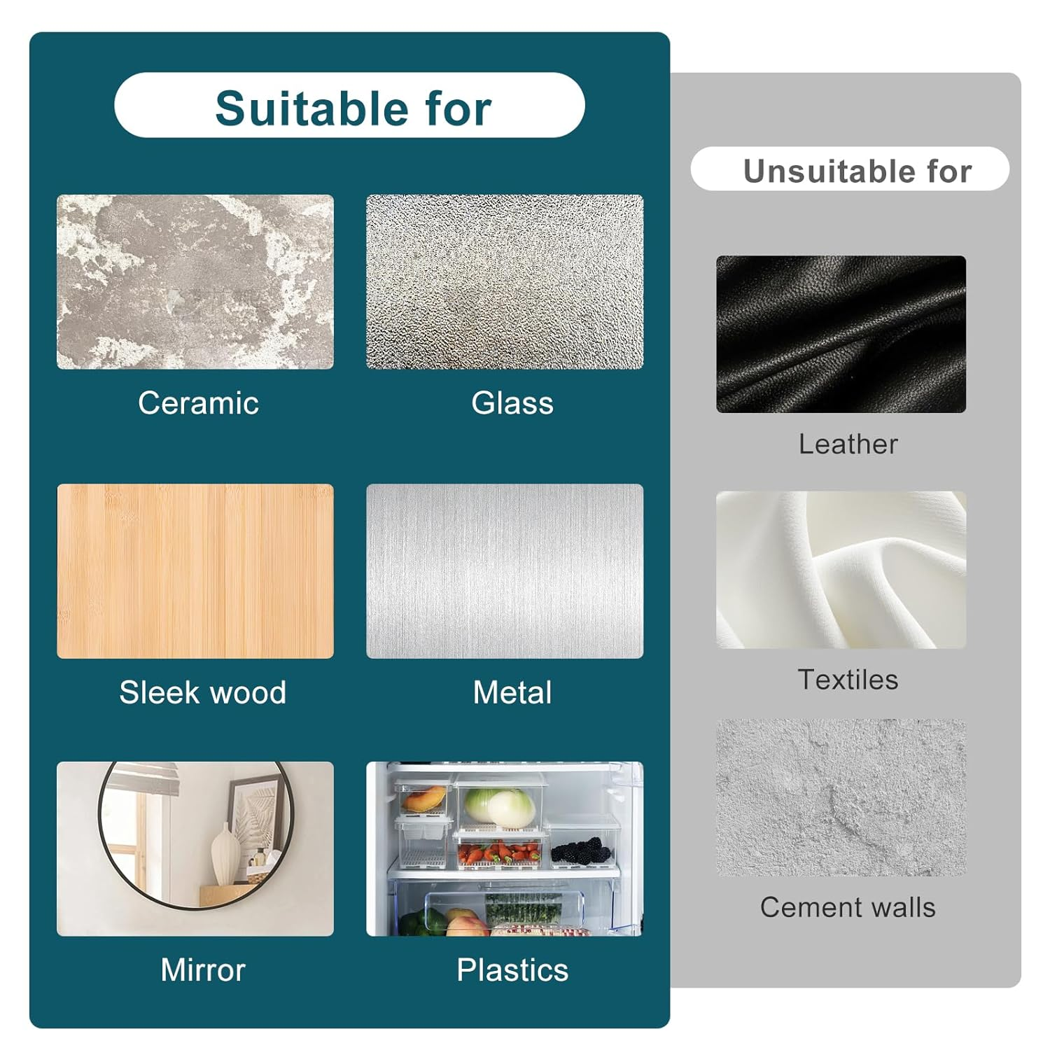 20Pcs 40Mmx60Mm Double Sided Sticky Pads, Extra Sticky Hook and Loop Tapes, Strong Heavy Duty Adhesive Sticky Back Pads for Mounting or Organizing Car Floor, Mats, Carpet Mirror (Black) image number 1