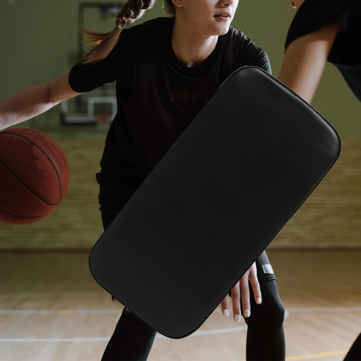 NOLITOY Basketball Training Blocking Pad Leather Sports Shield Blocking Pad Basketball Training Equipment for Boxing Basketball image number 6