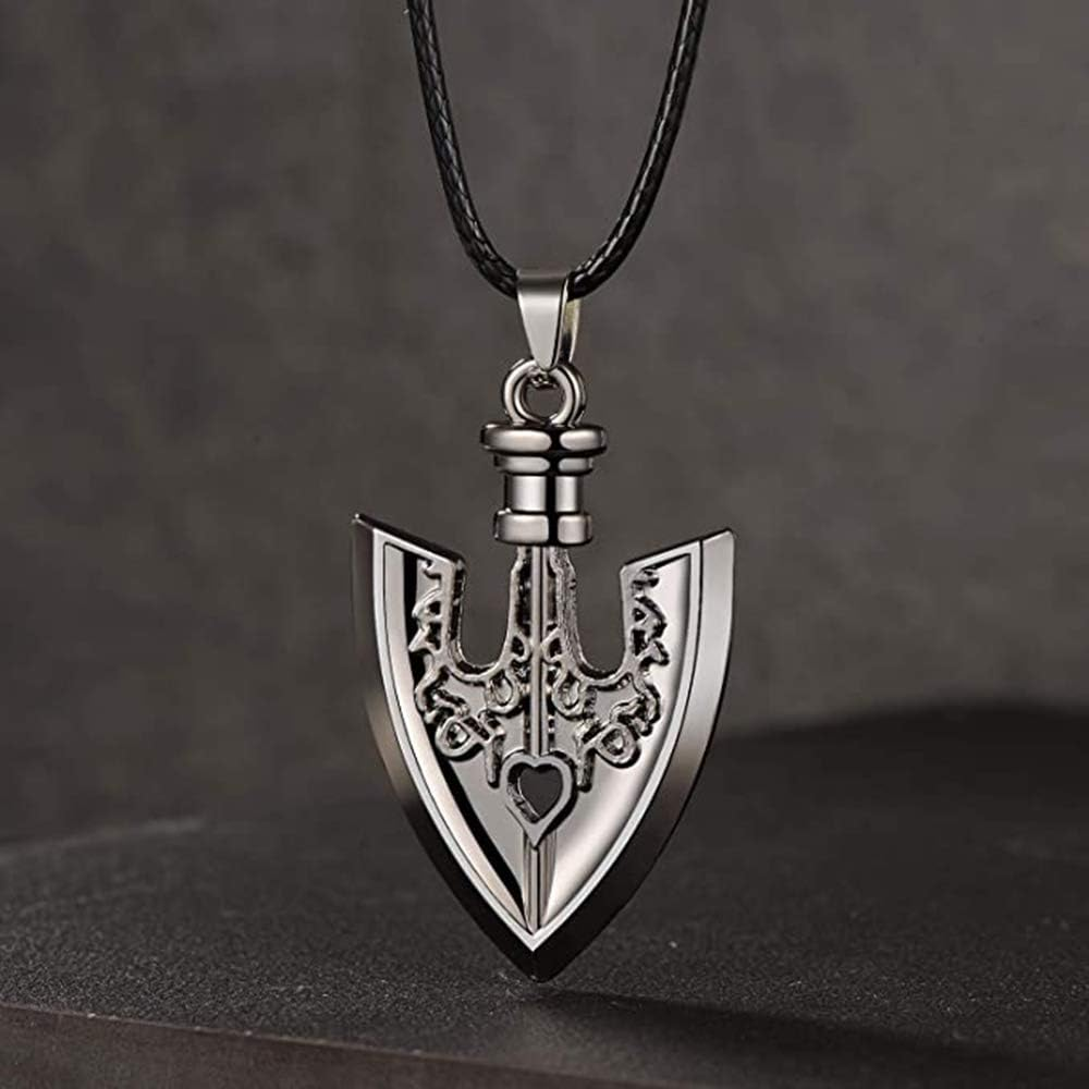 Officialotaku JJBA Stand Arrow Cosplay Prop Pendant Necklace - Silver, One Size, Zinc, No Gemstone image number 2