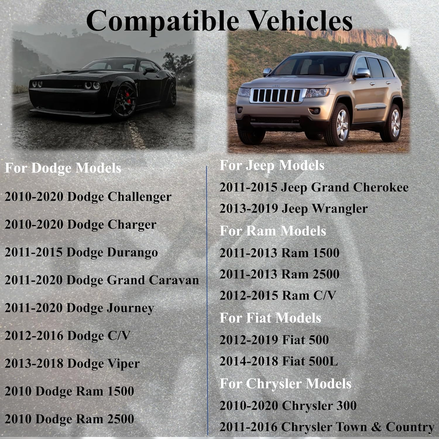 TPMS Tire Pressure Monitoring System Sensor 433Mhz - Replaces 56029398AB 56029398AA 68241067AA - Compatible with Chrysler 300 Town&Country Dodge Charger Ram Grand Cherokee Wrangler 4-Pack image number 3