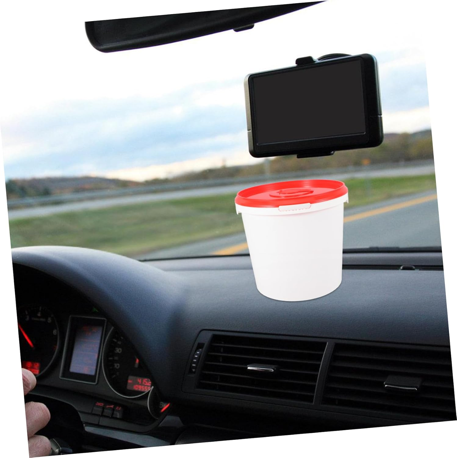 CANIGHT Wipe Container Cover Refillable Wipes Dispenser for Bathroom and Travel Compact Design for Easy Access for Car and Use Lid image number 6