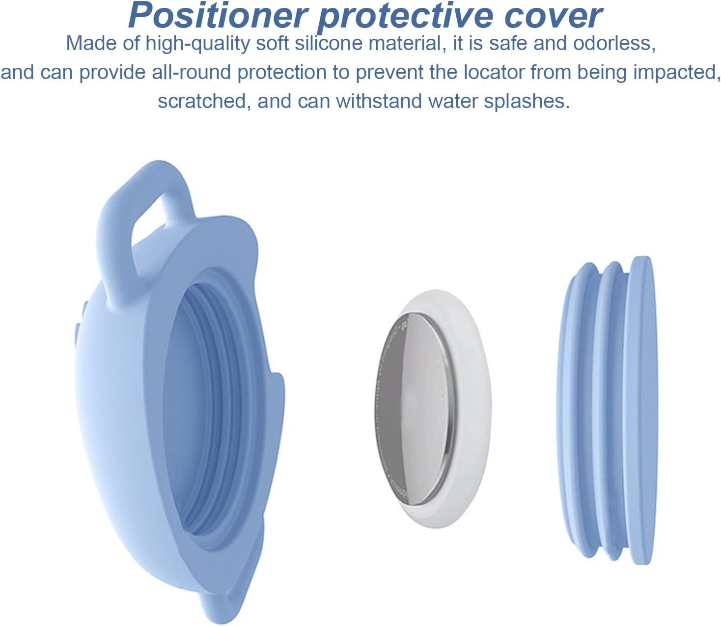 HERKINDNESS Anti-Lost Locator Case, Pack of 4 Dog and Cat GPS Case, Anti-Lost Locator Protective Cover Silica Gel 2.7 Cm, Protective Cover of the Position Controller for Protection of Animal Tracking image number 2