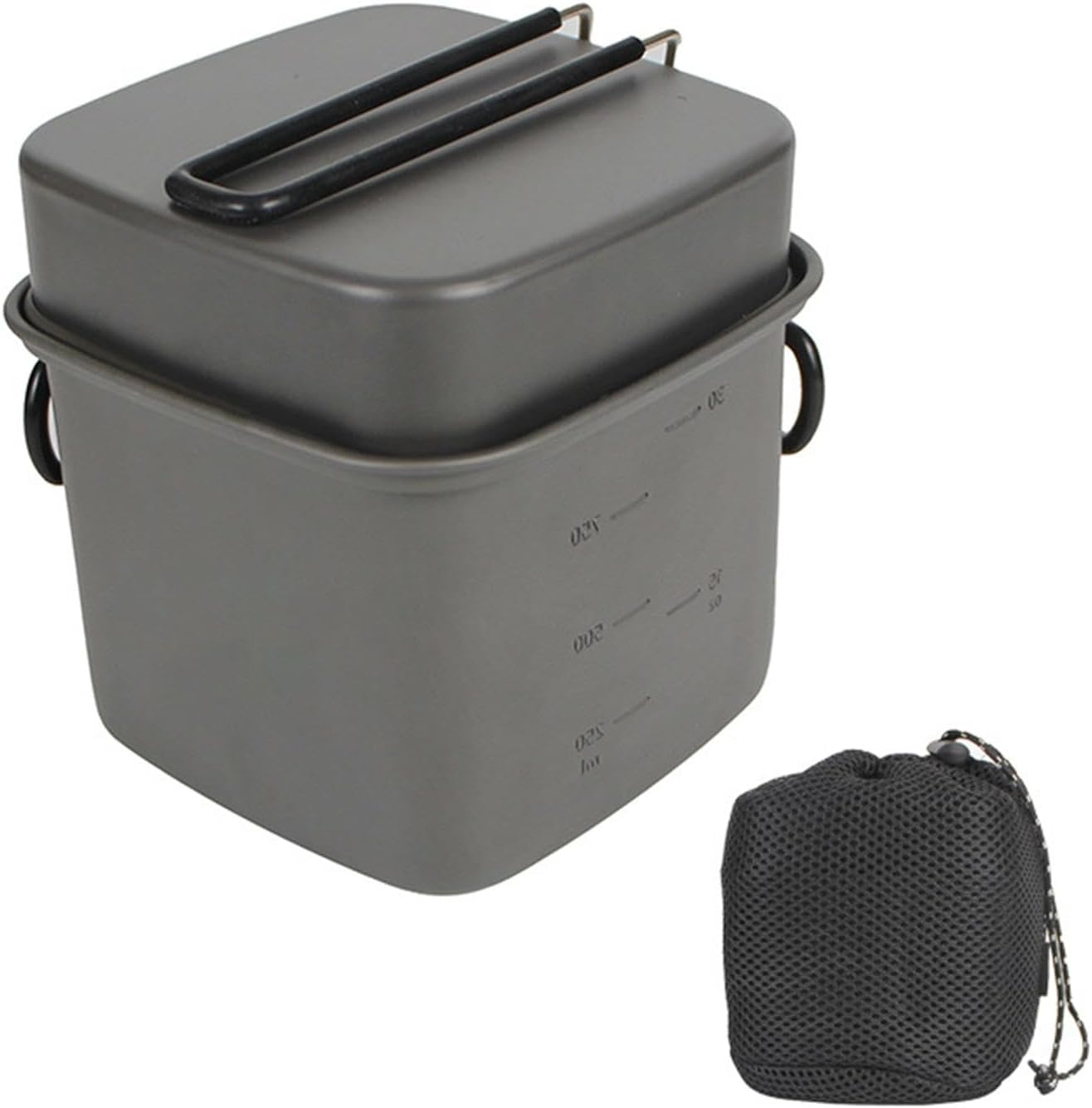 Camping Cookware, Outdoor Cooking Camping Pots Cookware Aluminum, Multifunctional Camp Cooking Utensils Set Lightweight Camping Gear for Camping Cycling Hiking image number 1