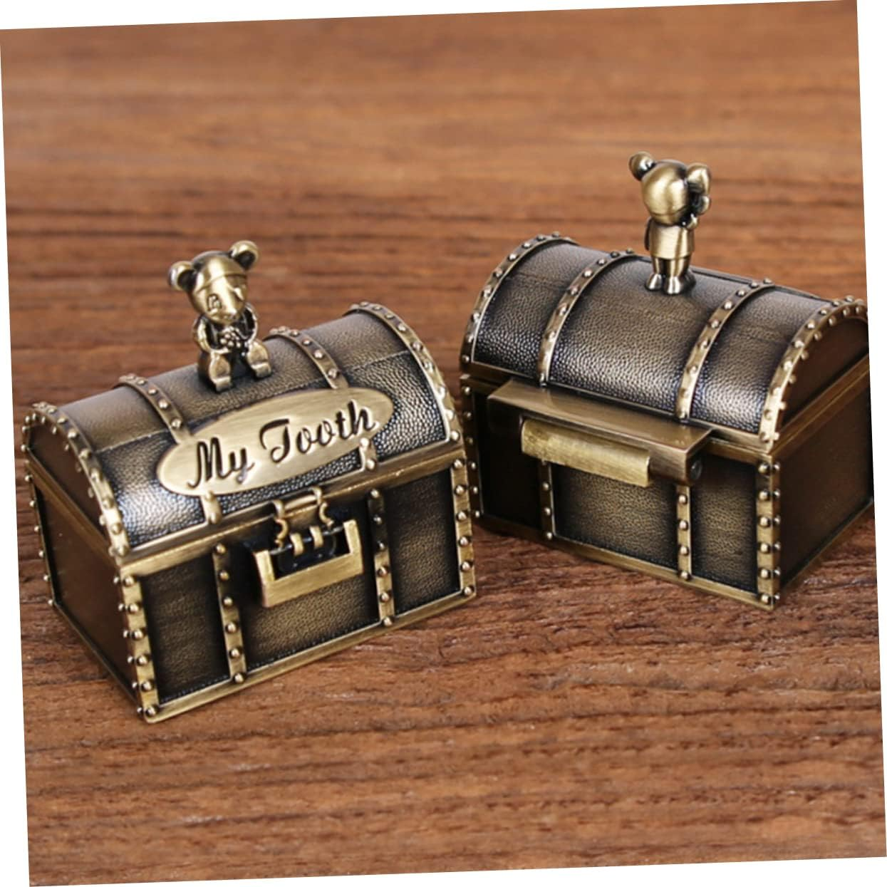 2Pcs Fetal Hair Storage Box Teething Keepsake Box Newborn Tooth Keepsake image number 2