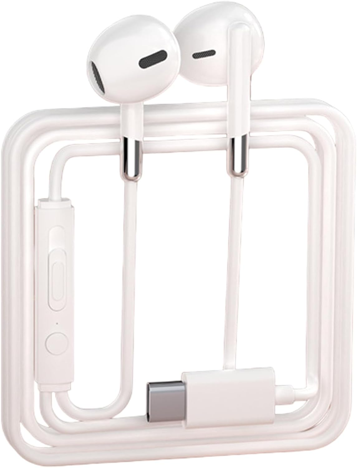 In-Ear Headphones with Built-In Mic & Cord Control, High-Fidelity Sound for Sports, Commuting, Office Use - Usb-C/3.5Mm Wired - Skin Color-3.5Mm image number 4