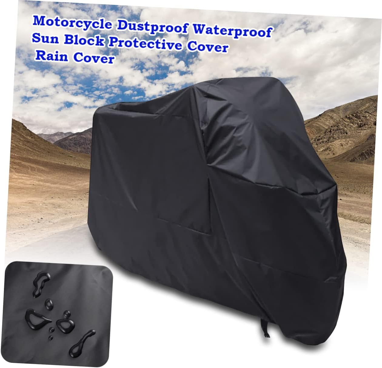 CORHAD Sun Protection Car Cover for Motorcycle Motorbike Xl and Windproof for Outdoor Bike Storage and Protection from Rain and Sun image number 5
