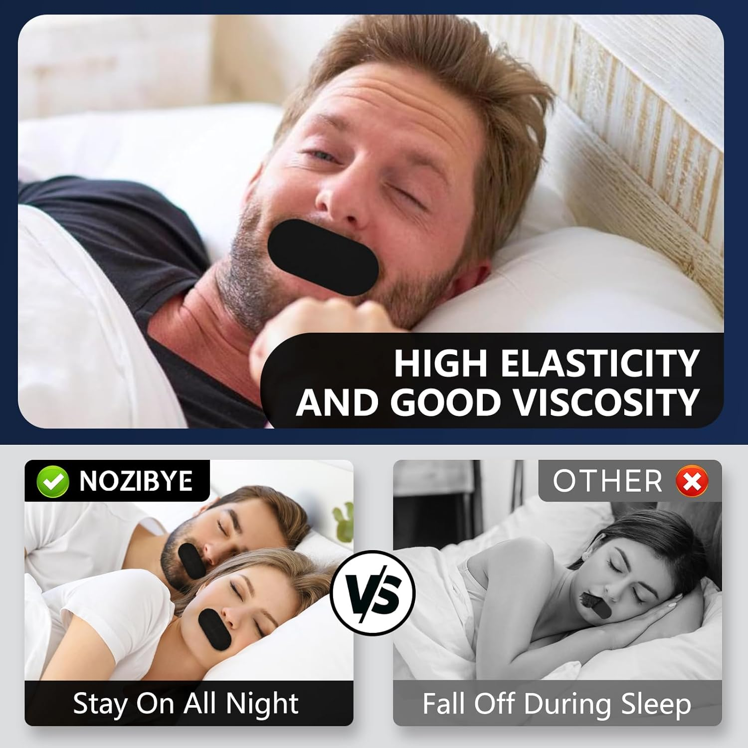 Mouth Tape for Sleepin, anti Snoring Sleep Tape - 60 Pack