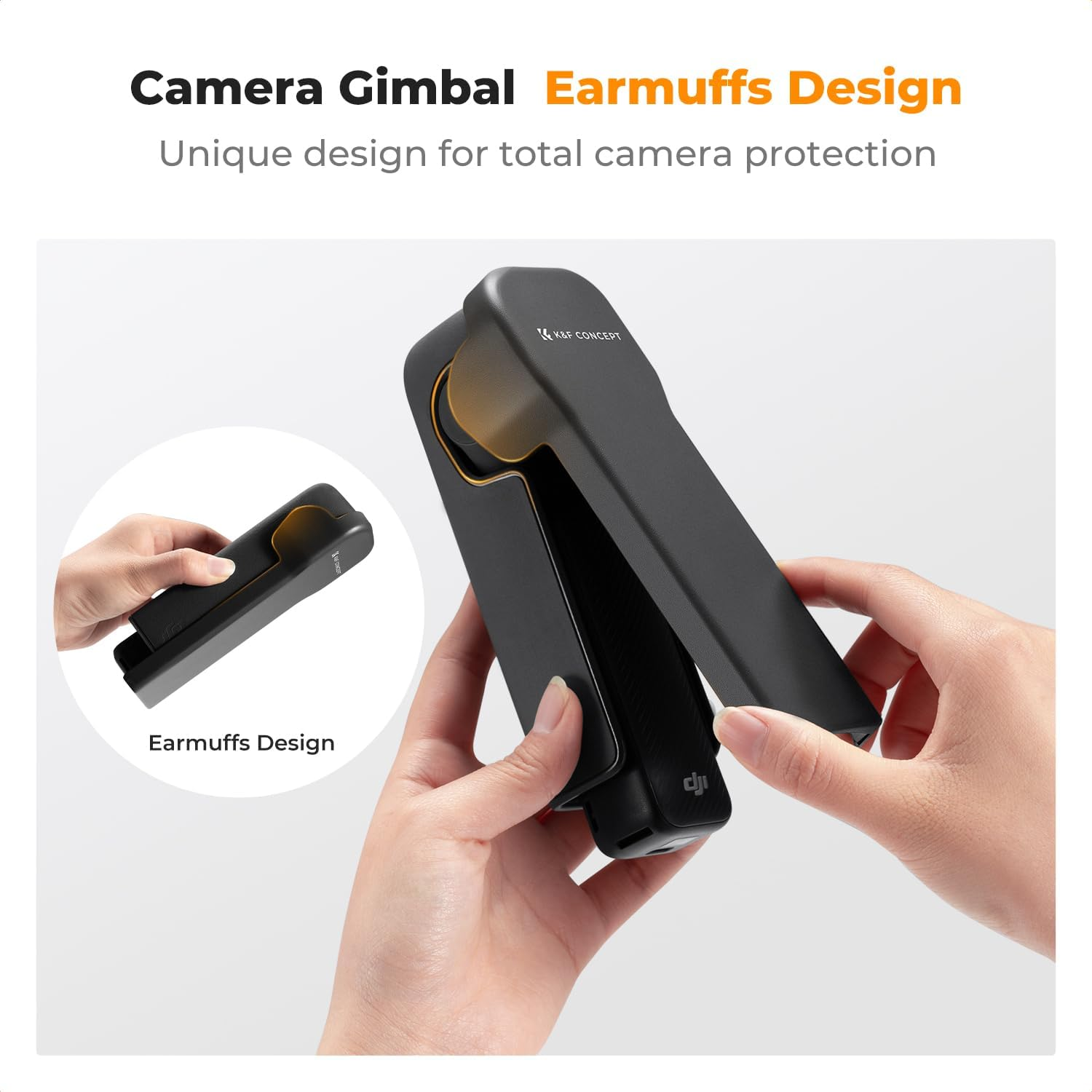 K&F Concept Osmo Pocket 3 Protector Cover Case for DJI OSMO Pocket 3 Anti-Drop Anti-Knock, Protective Cap Hard Protector Camera Accessories (Black) image number 5