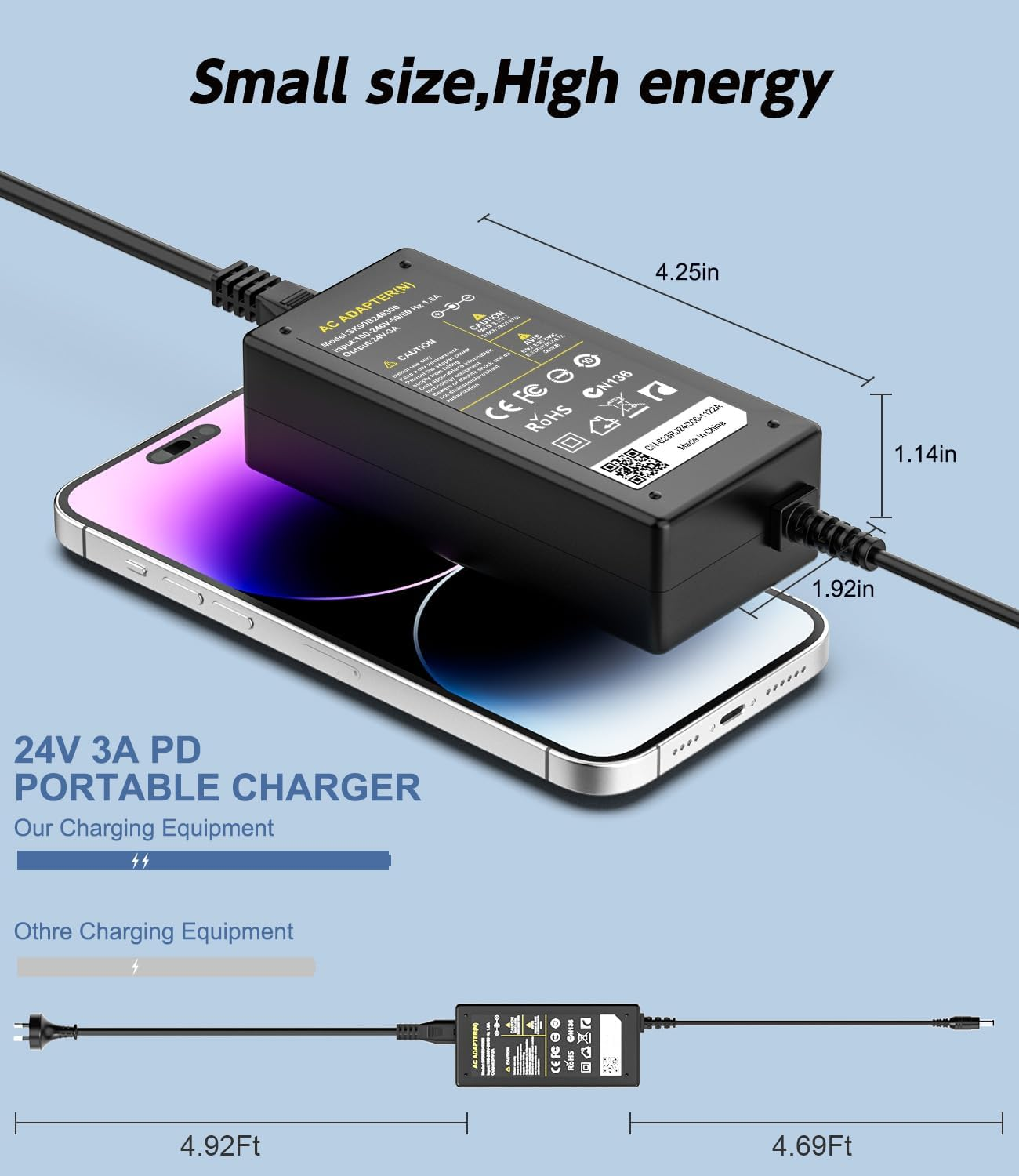 Power Supply 24V Charger for Logitech G29 G27 G25 G923 G920 G940 GT Driving Force Pro, Xbox 360 Racing Wheel, FUJITSU Fi-6130 Scanner, APD DA-42H24, AD10110LF, DC 24V 3A 2A 2.5A 2.7A 1.5A AC Adapter image number 1
