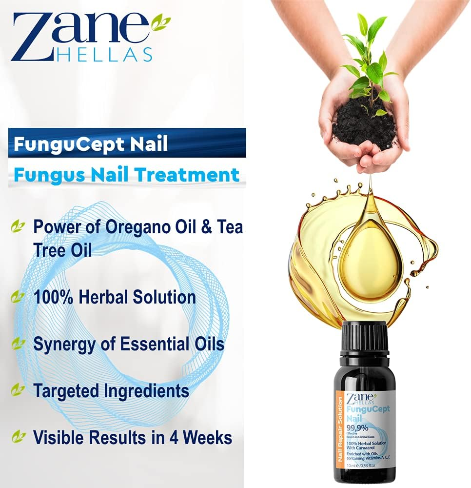 Zane Hellas Fungucept Nail. Fungal Nail Solution. Fungus Nail Solution for Discolored, Thickened, Crumbled and Fungi Nails. Visible Results in 4 Weeks.0.33 Oz -10Ml image number 5