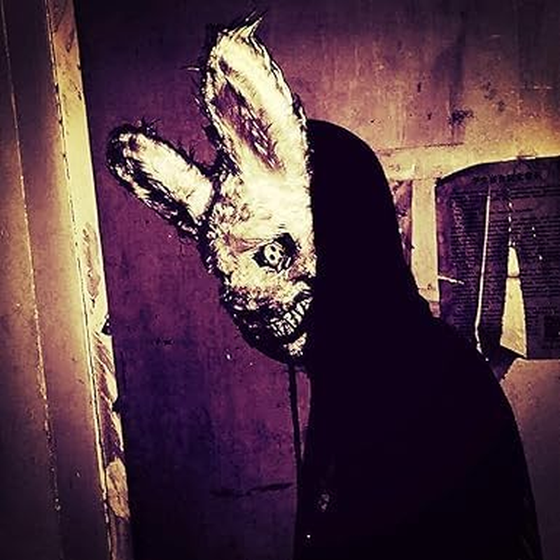 Halloween Scary Mask Bear Rabbit Bunny Mask 1Pcs, Bloody Plush Animal Head Mask, Cosplay Costume Props Halloween Party image number 6