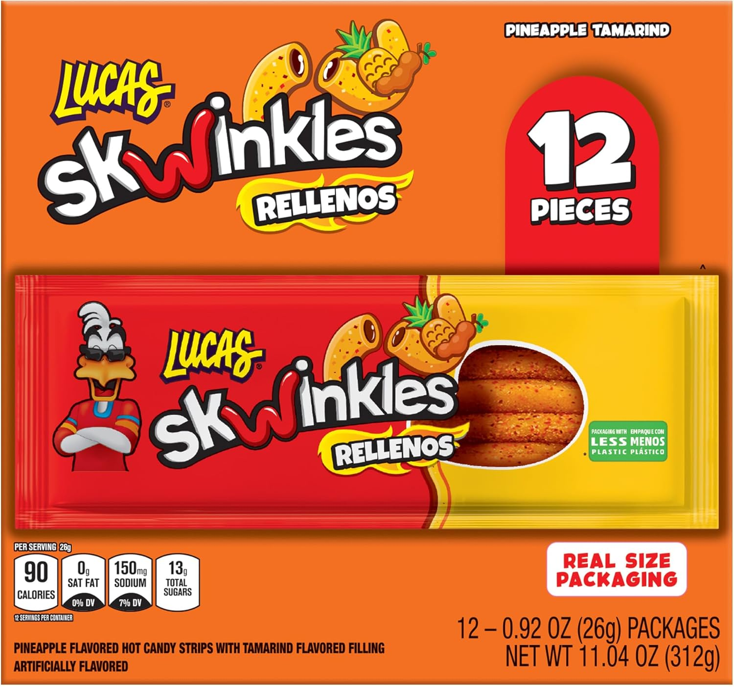 Skwinkles Pineapple Candy Strips 312 G image number 5