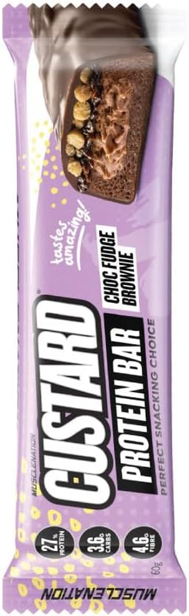 Muscle Nation Choc Fudge Brownie Custard Protein Bars 12 X 60G image number 4