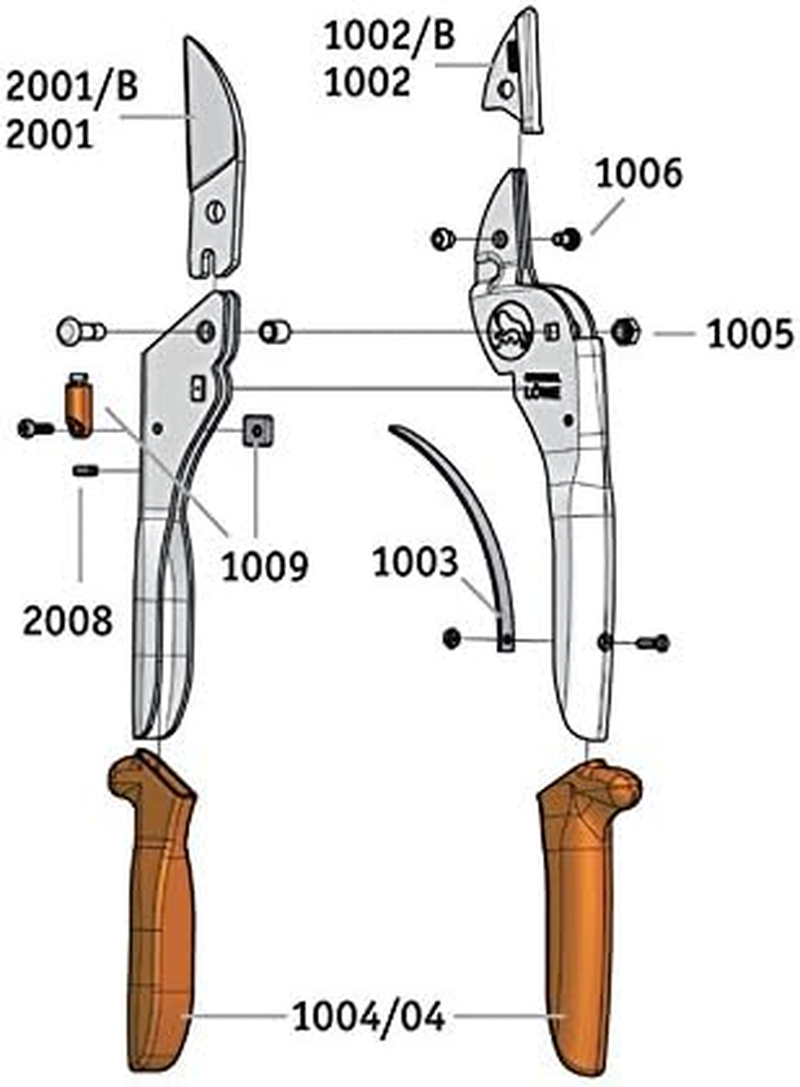 Loewe 2104 Anvil Pruner for Large Hands (German Import) image number 5