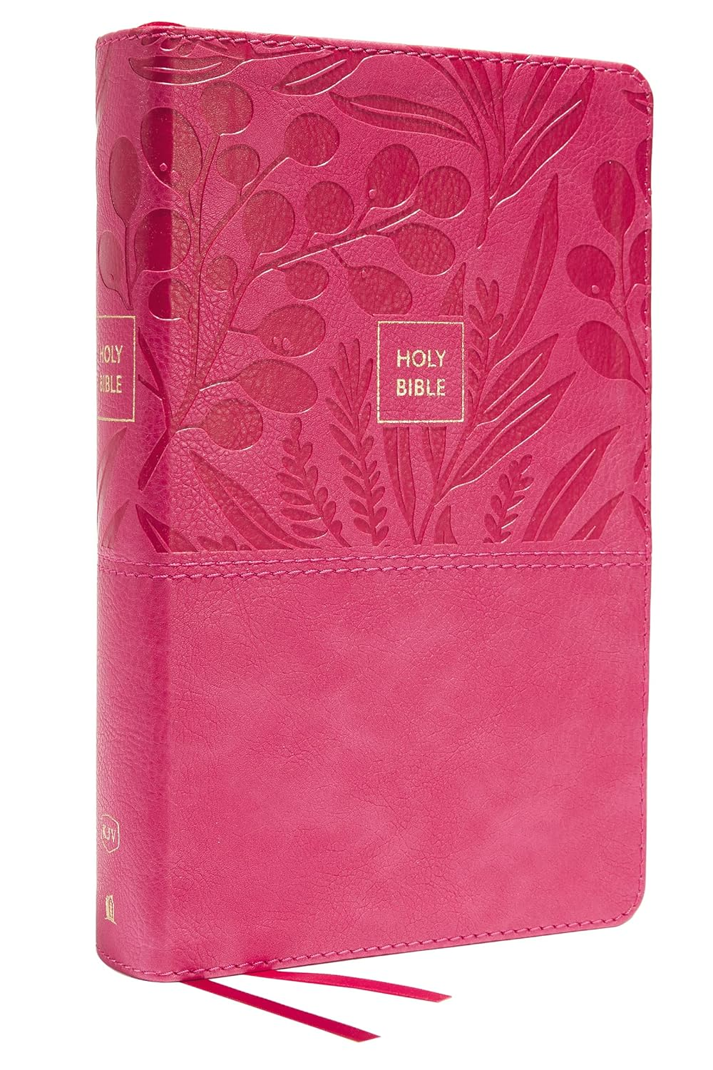 KJV, Personal Size Large Print Single-Column Reference Bible, Leathersoft, Red Letter, Comfort Print: Holy Bible, King James Version [Pink] image number 2