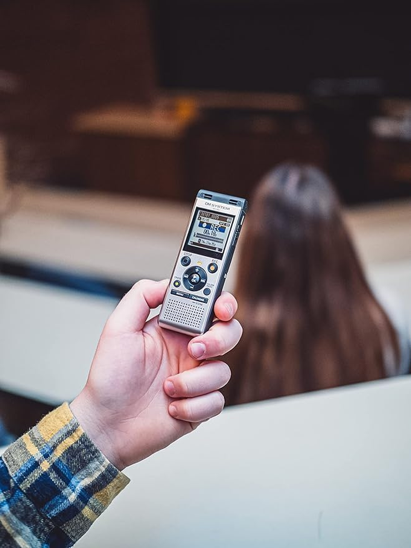 OM SYSTEM Olympus WS-882 Digital Voice Recorder, with Linear PCM/MP3 Recording Formats, USB Direct, 4Gb Playback Speed and Volume Adjust, File Index, Erase Selected Files image number 4