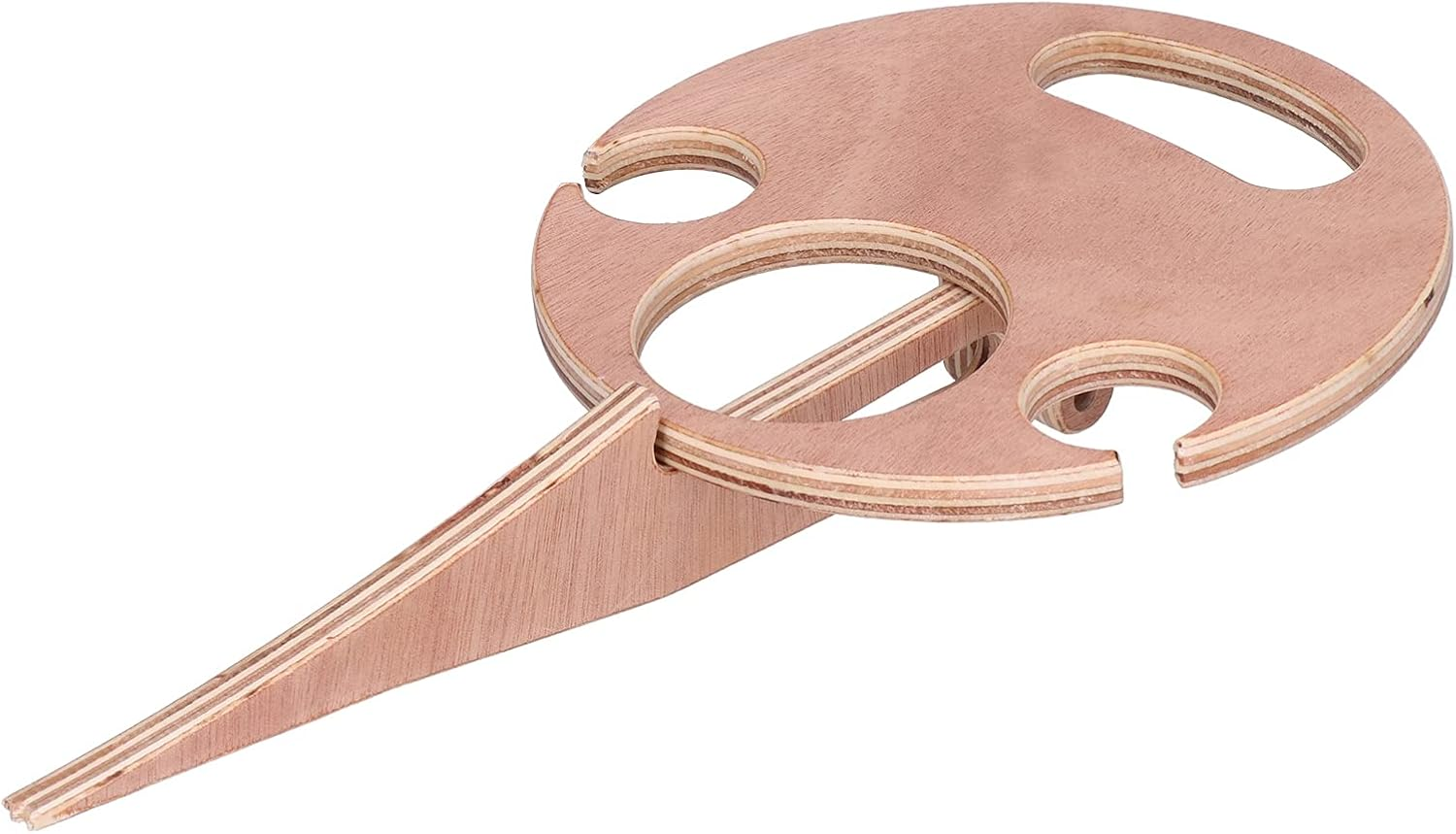 Foldable Wine Rack Outdoor Wine Table Support Holder for Party & Backyard Picnic Mini Wooden Picnic Table image number 6