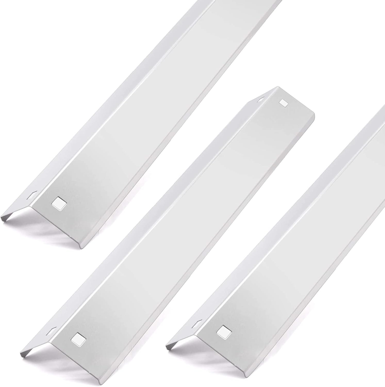 Adviace Heat Plates Replacement Parts for Char Griller 5050 5650 3001 E3001 3072 5072 3070 Grills, 3-Pack Stainless Steel Flame Shields for Chargriller 5050 5650 Char Griller 100001 Replacement Part image number 4