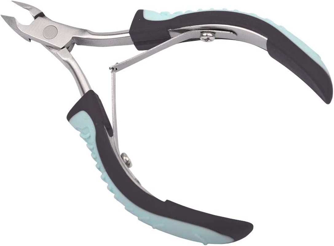 IVON Cuticle Trimmer, Professional Non-Slip Cuticle Nipper Stainless Steel Cutter - Green image number 6