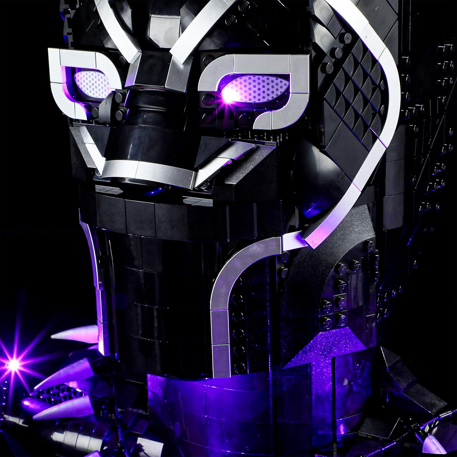 BRIKSMAX 76215 LED Light for  Black Panther - Compatible with  Marvel Building Blocks Model - without  Set image number 6