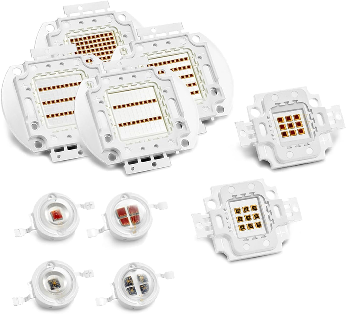 TOPXCDZ LED Chip Infrared IR 680Nm 740Nm 760Nm 800Nm ​​850Nm 880Nm 940Nm 980Nm 1000Nm COB Diodes 3W 5W 10W 20W 30W 50W 100W Light Beads COB Night Vision CCTV Camera (IR 730Nm, 100W X 1Piece)