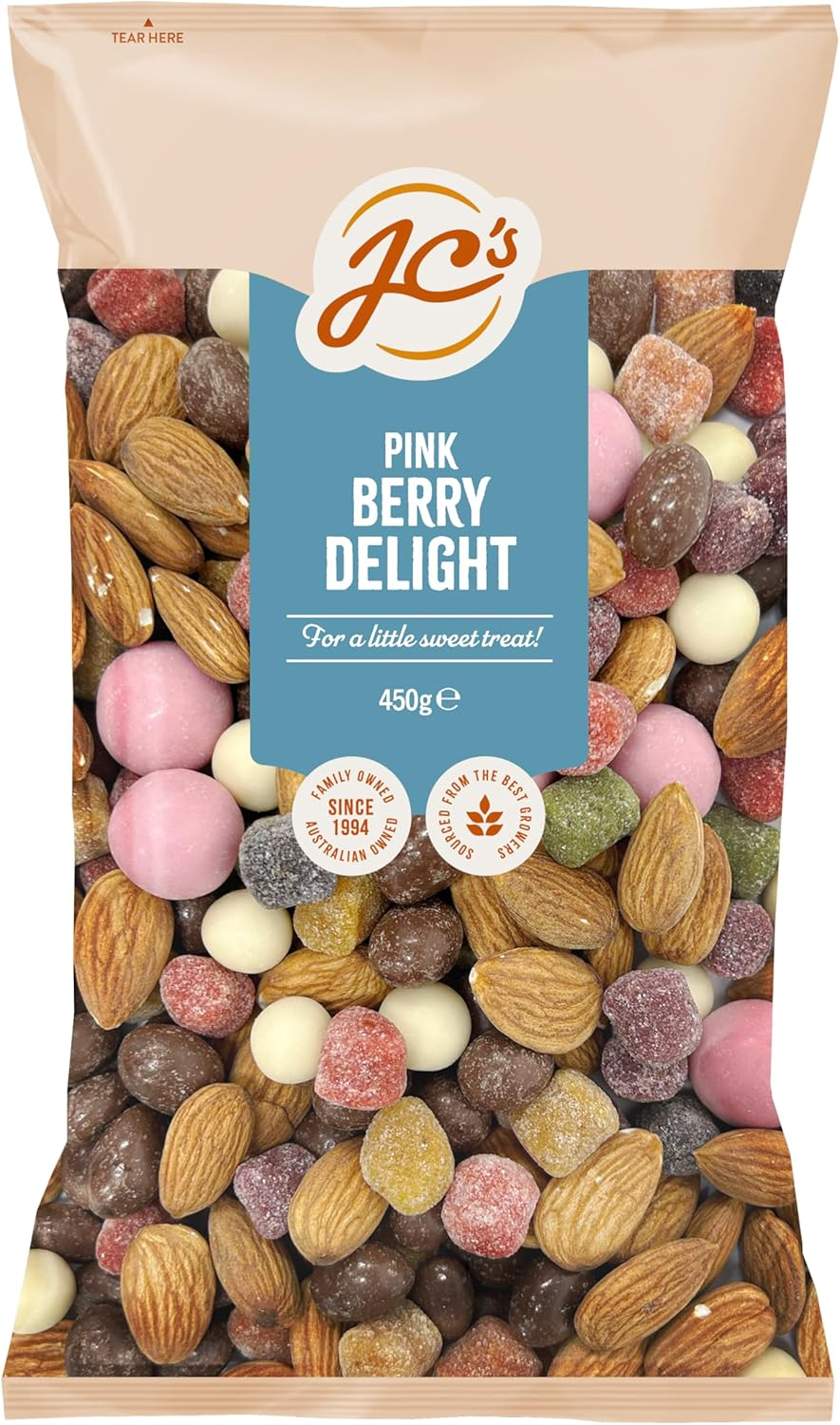 J.C.'S Quality Foods Pink Berry Delight 450G