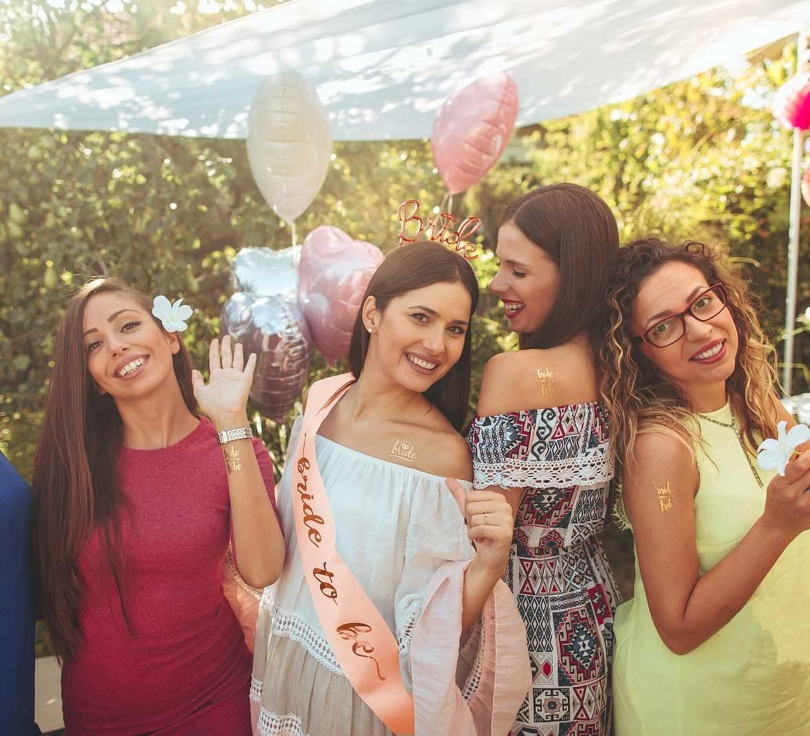 Bride to Be Set, Fyvadio Bride to Be Sash & Headband Tiara & Shoulder Length Veil Bachelorette and Wedding Party Supplies Bridal Shower Decoration Accessories, Gifts for Bride image number 2