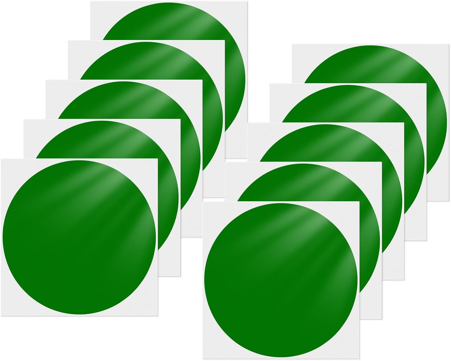 Orange Dot Stickers 6 Inch Vinyl Self-Adhesive Colored Circle Labels Removable Waterproof Coding Decals round Tag for Boxes Coloring Organizing Marking 10 PCS