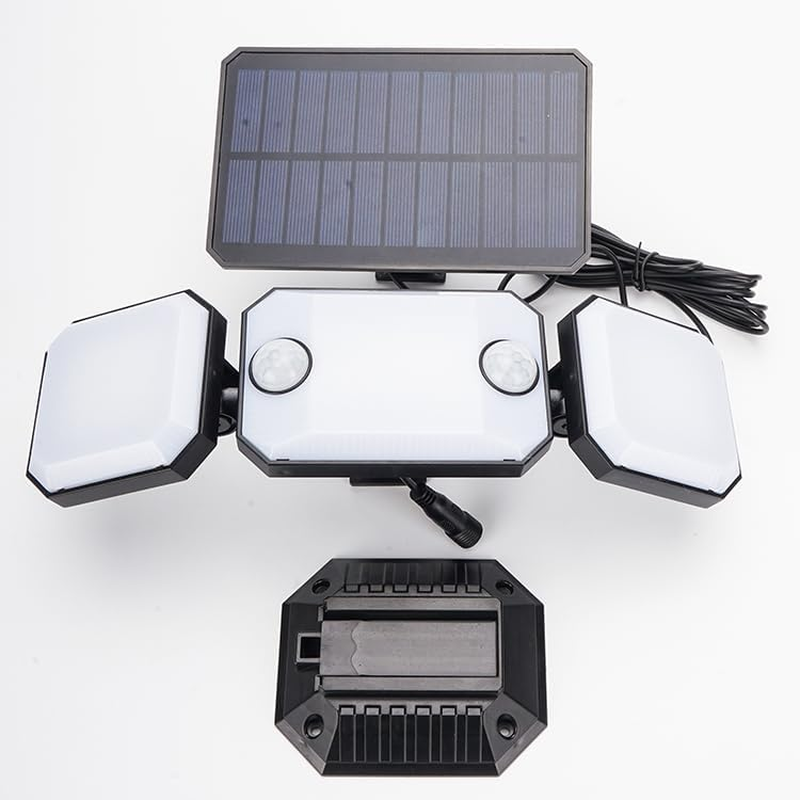 T-Sun Solar Motion Sensor Light, Solar Outdoor Security Light, Two Motion Sensors,1000Lumens, 230 Leds,3 Modes,Remote Control, IP65 Waterproof Solar Wall Lights for Yard, Patio, Garden, Garage