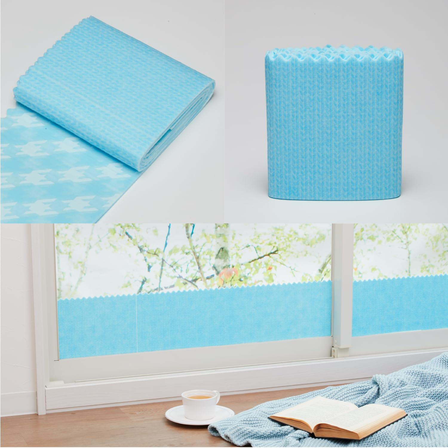 Earl H-311 Condensation Tape, Double-Sided Pattern, Bio Formulation, Bio Condensation Absorbent Tape, Compatible with Frosted Glass, 3.1 Inches (8 Cm) image number 1