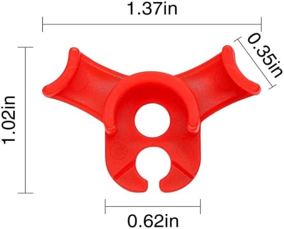 Plant Training Clips 90 Degrees Stem Trainer Clips, 40 Pieces Plants Bud Bender,Low-Stress Plants Training Clip,90&deg; Planting Stem Bender Low Stress Planting Branch Trainer Clips for Flower, Red image number 1