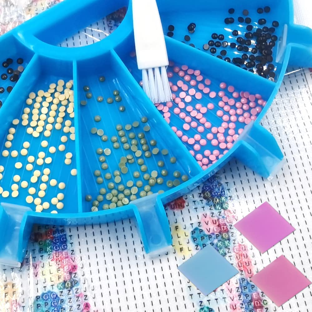 SENHAI Diamond Painting Accessories Art Trays Kits, 5D Diamond Painting Storage Kits Personalized Painting Tools for DIY Diamond Painting Crafts Beading Plates image number 3
