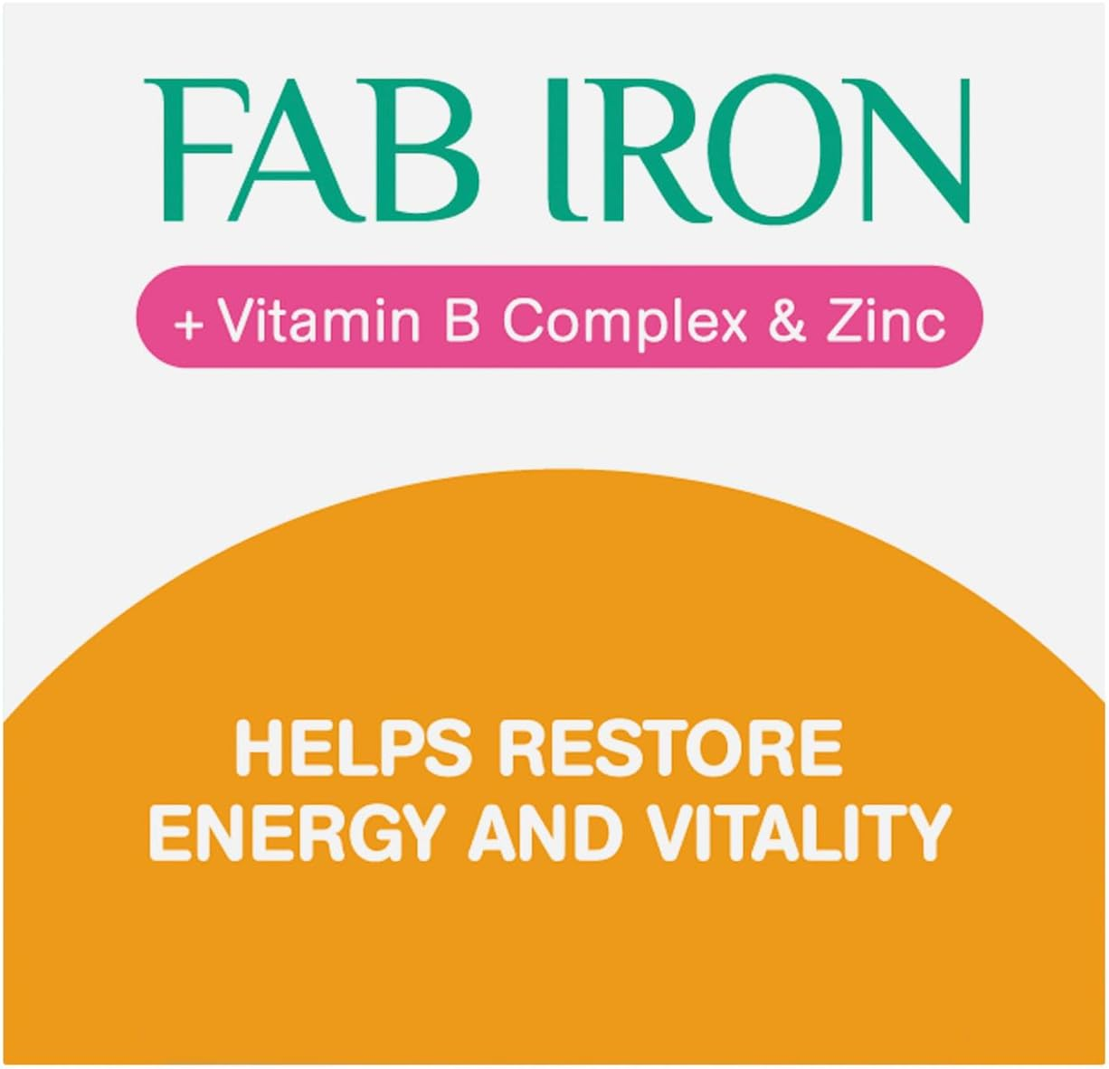 Fab Iron + Vitamin B Complex & Zinc Cap X 60 image number 6