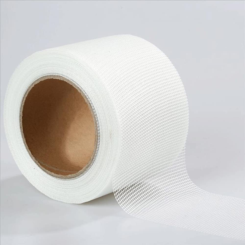 LLPT Drywall Repair Fiberglass Tape 4&rdquo; X 100 Feet Industrial Grade Extra Strength Fiber Mesh Heavy Duty Self Adhesive for Seam Patch Wall Crack Seam Repair Color White (DRF410) image number 6