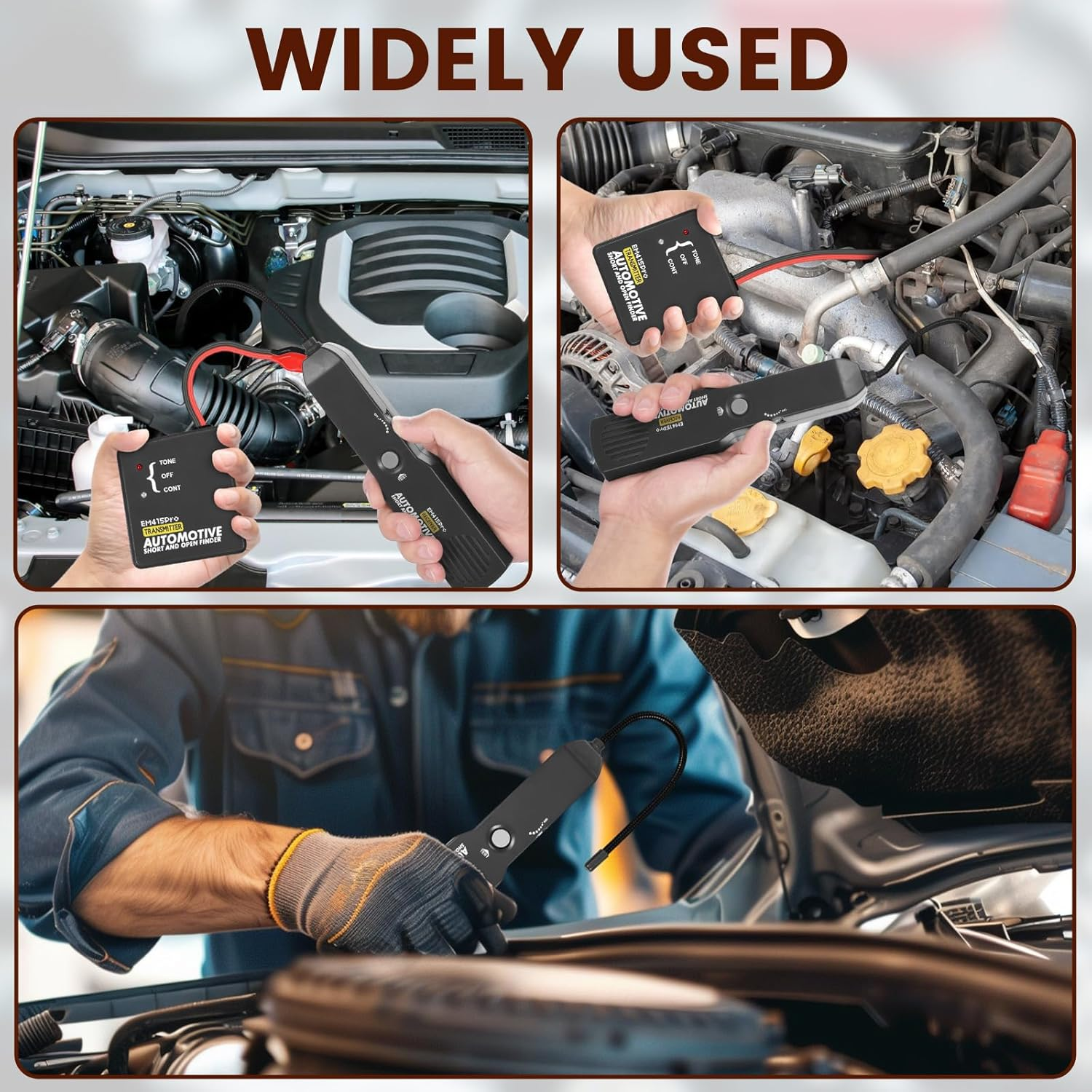 Electrical Short Open Finder for Em415Pro, Professional Wire Break Finder, Automotive Circuit Tester, Cable Fault Locator, DC 6-42V Adjustable Circuit Breaker Finder Tool for Cars Trucks image number 2