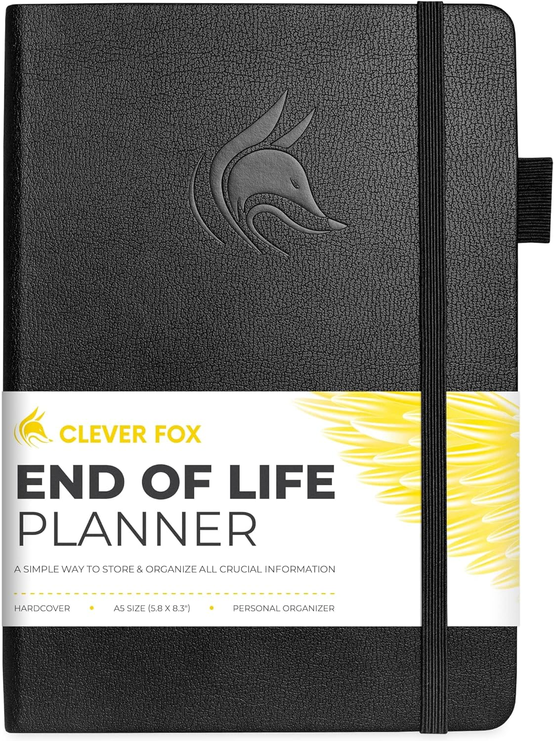 Clever Fox End of Life Planner &ndash; Guided Final Arrangements Organizer Notebook for Instructions, Beneficiary Info, Will Preparation, Last Wishes & Funeral Planning &ndash; Hardcover, A5 Size (Purple)