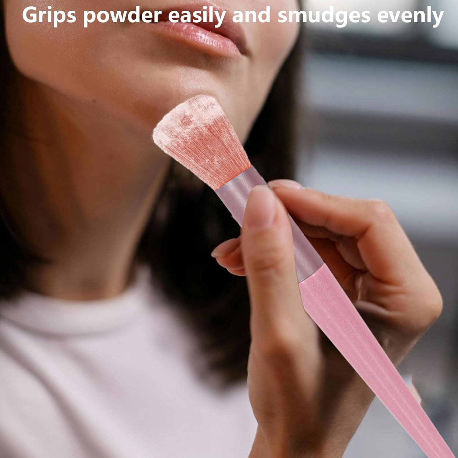 Bagentry 13 Pcs Professional Makeup Brushes Set with Bag, Complete Function Portable Make up Brushes, Foundation Powder Concealers Eye Shadows Lip Cosmetic Brushes for Enthusiasts (Pink) image number 6