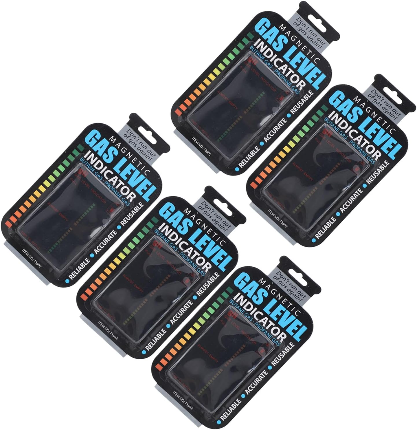 Marhynchus Magnetic Gas Level Indicator Indicator of Laptop to Camp, 5 Pieces for Travel Camping image number 1