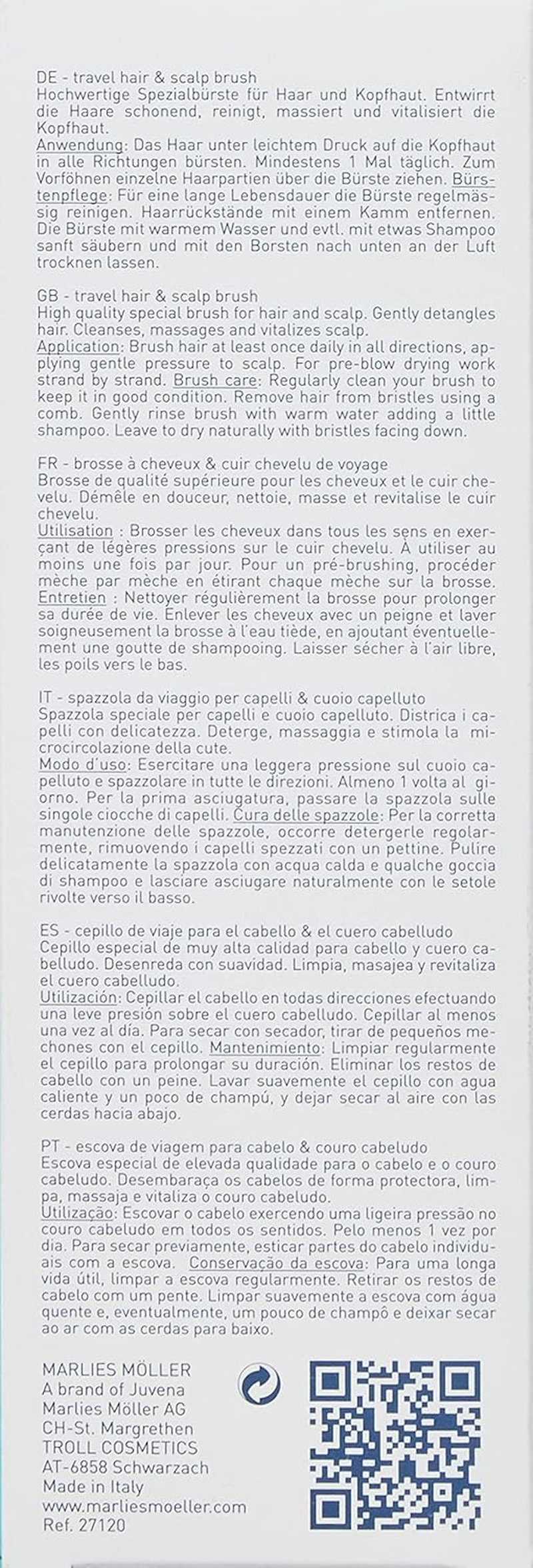 Marlies M&ouml;ller &ndash; Travel Brush for Hair Classic image number 1