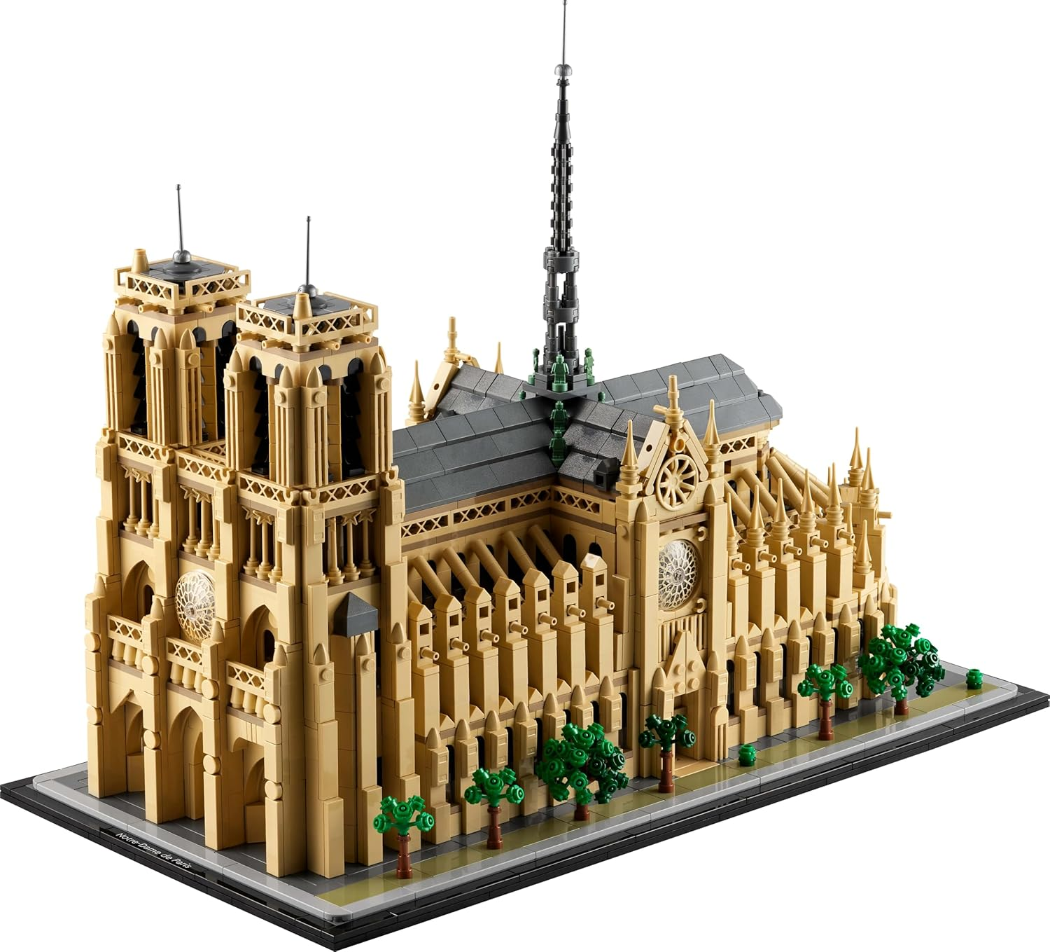 LEGO&reg; Architecture Notre-Dame De Paris (4383 Pcs) Model Building Kit for Adults, Relaxing 3D Puzzle for Home Decor or Office Display, Miniature House Kit for History Fans, Men and Women 21061 image number 6