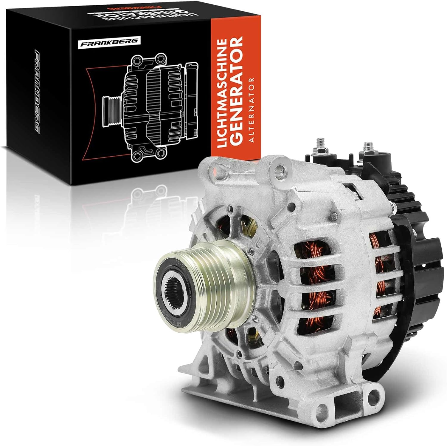 Frankberg Alternator Generator 90A Compatible with A-Class W168 A140 A160 A190 1.4L-1.9L 1998-2004 Vaneo 414 1.6L 2002-2005 Replace# SG9B037 image number 6