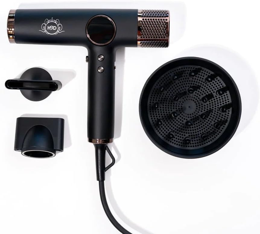 H2D Xtreme 4-In-1 Ionic Magnetic Hair Dryer with 140-220 Degrees Styling Iron image number 2