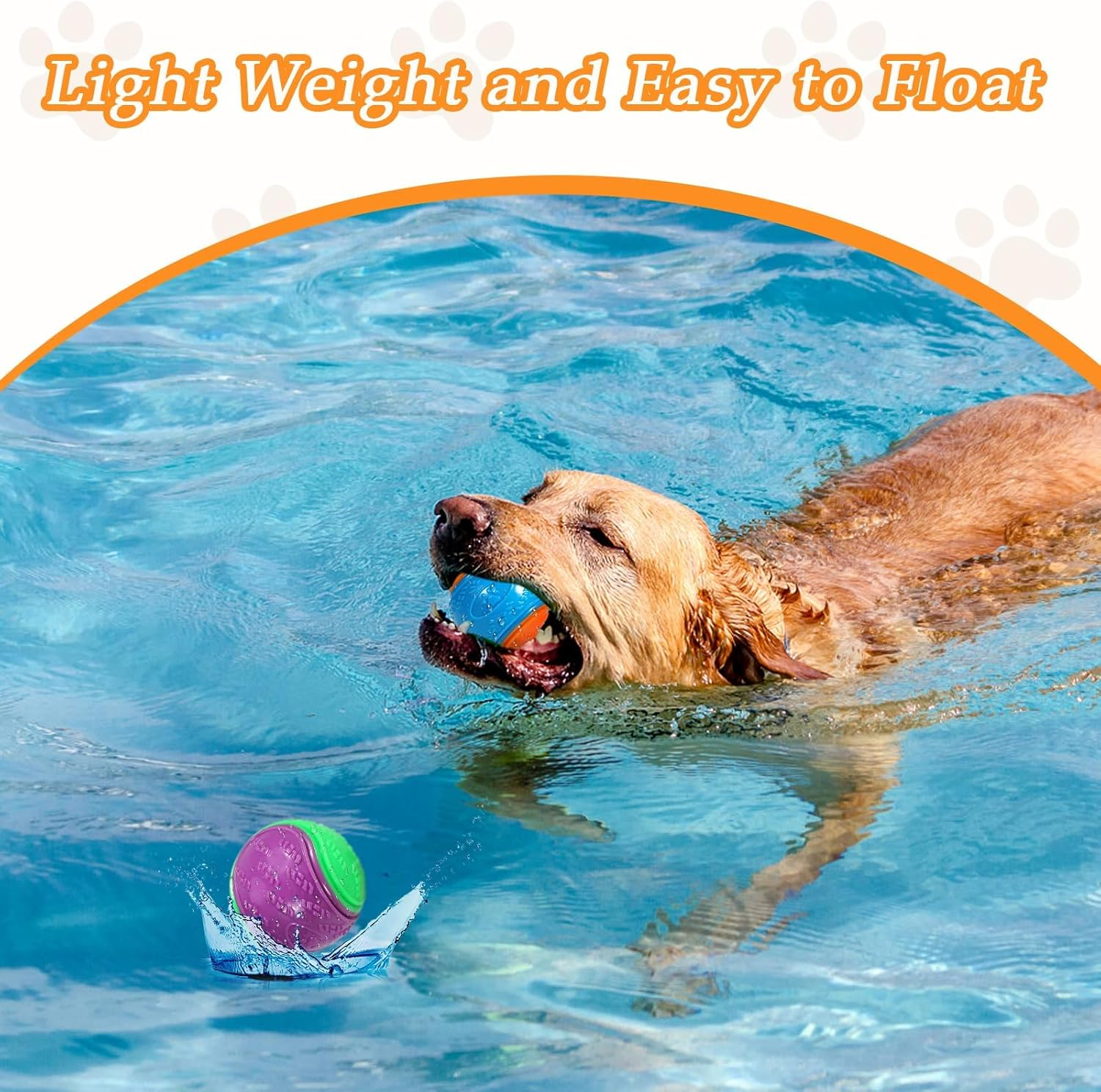 6 Pcs Squeaky Dog Ball, Pet Training Ball, Dog Interactive Ball, Dog Toys Teeth Cleaning, Puppy Chew Toys, Dog Balls for Training, Interaction and Play image number 1